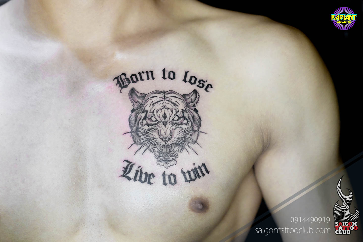 Chest Tattoo - SaiGon Tattoo Club